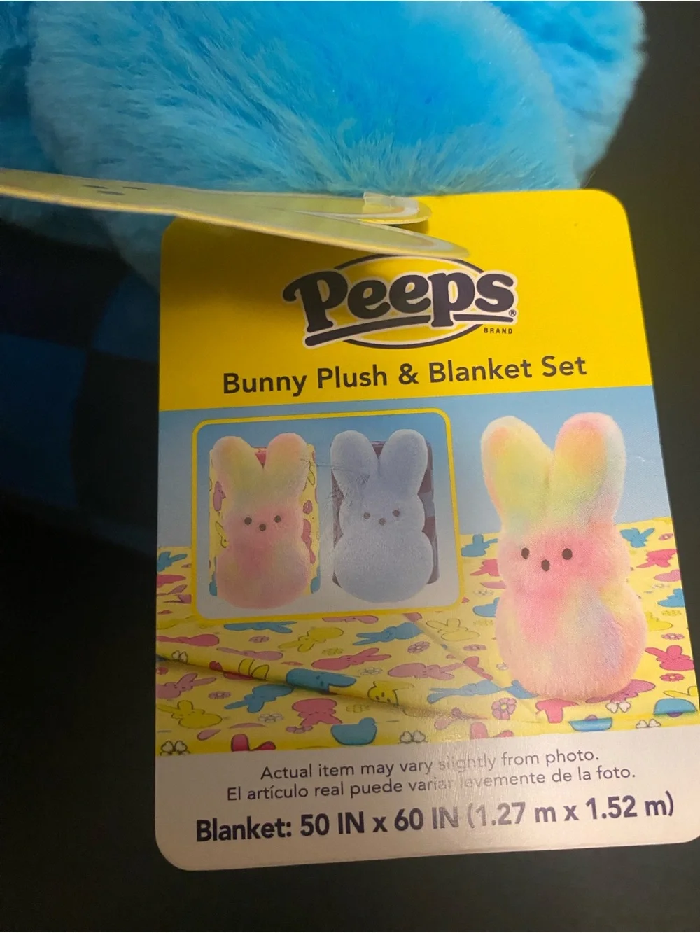 Peeps Bunny Plush & Blanket Set NWT Soft cozy‎ throw with stuffed animal